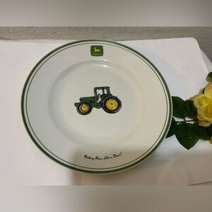 Gibson Licensed John Deere 11” Dinner Plate ~ Nothing Runs Like a Deere ~G16